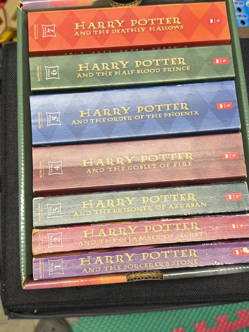 Harry Potter Paperback Boxed Set - Vibrant Multi Color Spines